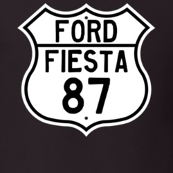 1987 Fiesta Custom Highway Route Sign T Shirt