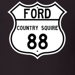 1988 Country Squire Custom Highway Route Sign T Shirt