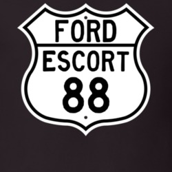 1988 Escort Custom Highway Route Sign T Shirt