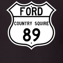1989 Country Squire Custom Highway Route Sign T Shirt