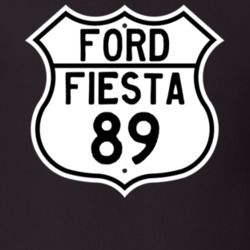 1989 Fiesta Custom Highway Route Sign T Shirt