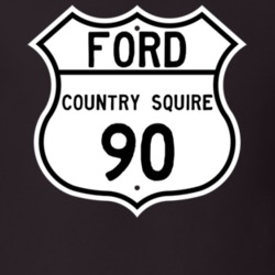 1990 Country Squire Custom Highway Route Sign T Shirt