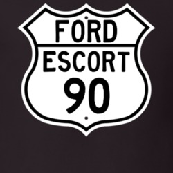 1990 Escort Custom Highway Route Sign T Shirt