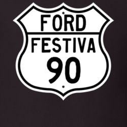 1990 Festiva Custom Highway Route Sign T Shirt