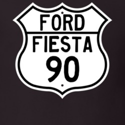 1990 Fiesta Custom Highway Route Sign T Shirt
