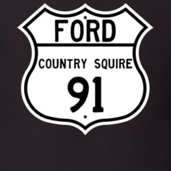 1991 Country Squire Custom Highway Route Sign T Shirt