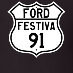 1991 Festiva Custom Highway Route Sign T Shirt