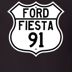 1991 Fiesta Custom Highway Route Sign T Shirt