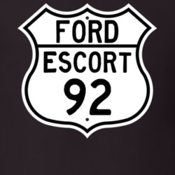 1992 Escort Custom Highway Route Sign T Shirt