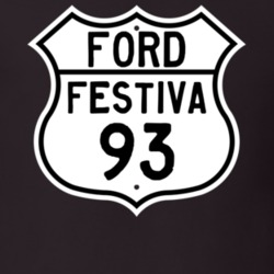 1993 Festiva Custom Highway Route Sign T Shirt