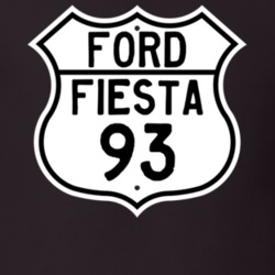 1993 Fiesta Custom Highway Route Sign T Shirt