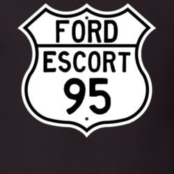 1995 Escort Custom Highway Route Sign T Shirt