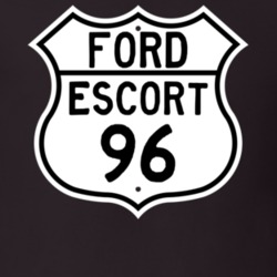 1996 Escort Custom Highway Route Sign T Shirt