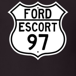 1997 Escort Custom Highway Route Sign T Shirt