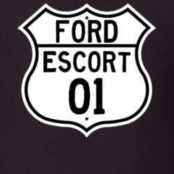 2001 Escort Custom Highway Route Sign T Shirt