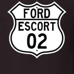 2002 Escort Custom Highway Route Sign T Shirt