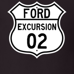2002 Excursion Custom Highway Route Sign T Shirt