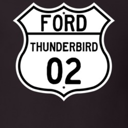 2002 Thunderbird Custom Highway Route Sign T Shirt
