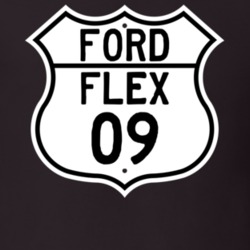 2009 Flex Custom Highway Route Sign T Shirt
