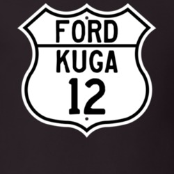 2012 Kuga Custom Highway Route Sign T Shirt