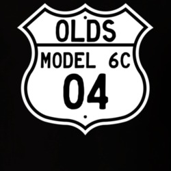 Highway Route Sign 1904 Oldsmobile Model 6C  T Shirt