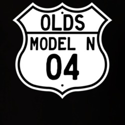 Highway Route Sign 1904 Oldsmobile Model N  T Shirt