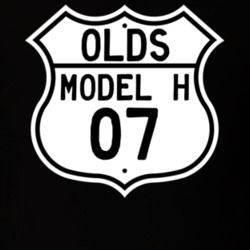 Highway Route Sign 1907 Oldsmobile Model H  T Shirt