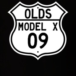 Highway Route Sign 1909 Oldsmobile Model X  T Shirt