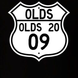 Highway Route Sign 1909 Oldsmobile Olds 20  T Shirt