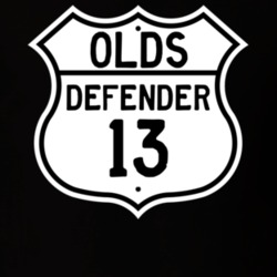 Highway Route Sign 1913 Oldsmobile Defender  T Shirt