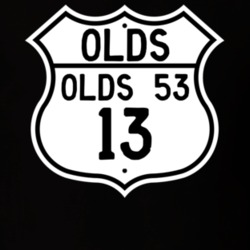 Highway Route Sign 1913 Oldsmobile Olds 53  T Shirt