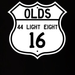 Highway Route Sign 1916 Oldsmobile 44 Light Eight  T Shirt