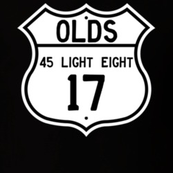 Highway Route Sign 1917 Oldsmobile 45 Light Eight  T Shirt