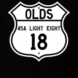 Highway Route Sign 1918 Oldsmobile 45A Light Eight  T Shirt