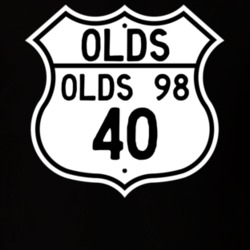 Highway Route Sign 1940 Oldsmobile Olds 98  T Shirt