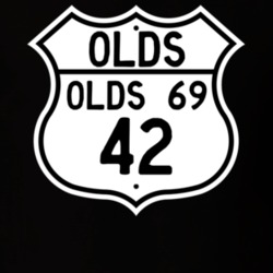 Highway Route Sign 1942 Oldsmobile Olds 69  T Shirt