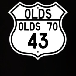 Highway Route Sign 1943 Oldsmobile Olds 70  T Shirt