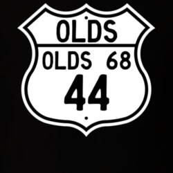 Highway Route Sign 1944 Oldsmobile Olds 68  T Shirt