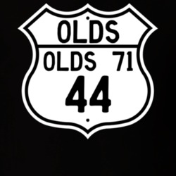 Highway Route Sign 1944 Oldsmobile Olds 71  T Shirt