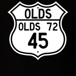 Highway Route Sign 1945 Oldsmobile Olds 72  T Shirt