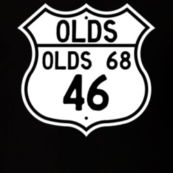 Highway Route Sign 1946 Oldsmobile Olds 68  T Shirt