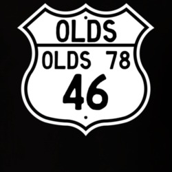Highway Route Sign 1946 Oldsmobile Olds 78  T Shirt