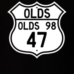Highway Route Sign 1947 Oldsmobile Olds 98  T Shirt