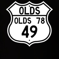 Highway Route Sign 1949 Oldsmobile Olds 78  T Shirt
