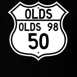 Highway Route Sign 1950 Oldsmobile Olds 98  T Shirt