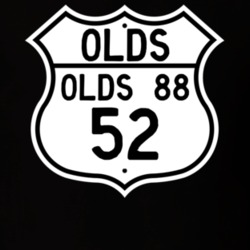 Highway Route Sign 1952 Oldsmobile Olds 88  T Shirt