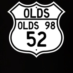 Highway Route Sign 1952 Oldsmobile Olds 98  T Shirt