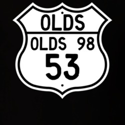 Highway Route Sign 1953 Oldsmobile Olds 98  T Shirt