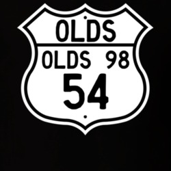 Highway Route Sign 1954 Oldsmobile Olds 98  T Shirt