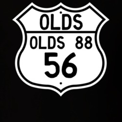 Highway Route Sign 1956 Oldsmobile Olds 88  T Shirt